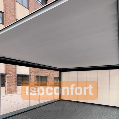PERGOLA BIOCLIMATICA RETRACTIL SOBRE TARIMA PERGOLA BIOCLIMATICA RETRACTIL SOBRE TARIMA
