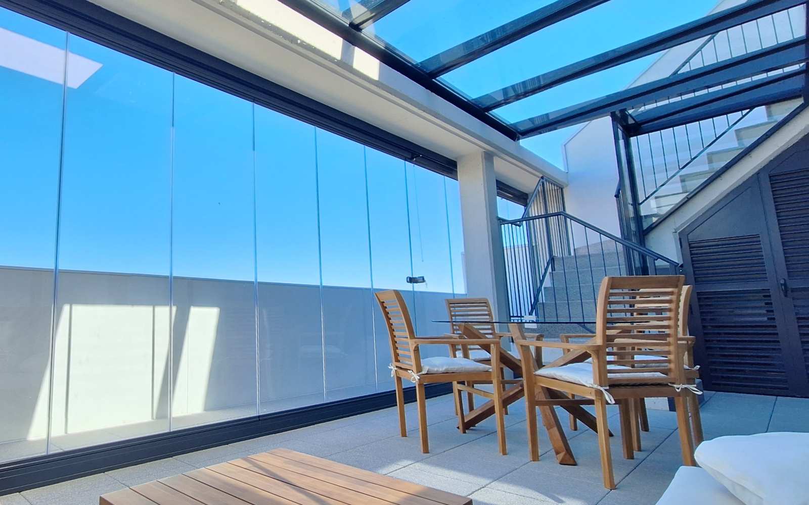 Cortina de cristal en ático – Isoconfort Zaragoza