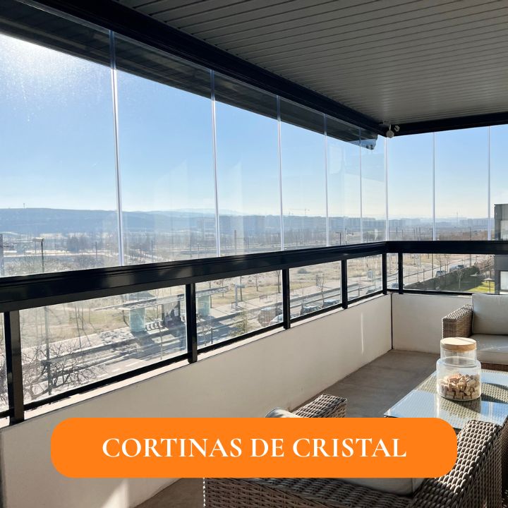 Cortina de cristal abatible