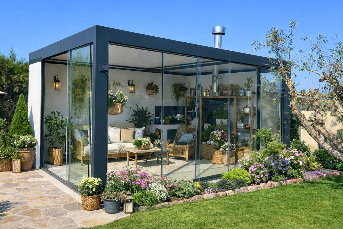 Instalación de pérgola mixta en terraza – Isoconfort